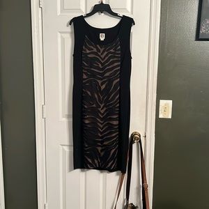 Anne Klein dress with nude down the front